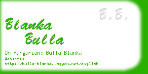 blanka bulla business card
